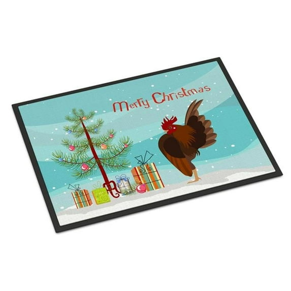 Carolines Treasures BB9209MAT Malaysian Serama Chicken Christmas Indoor or Outdoor Mat - 18 x 27 in.