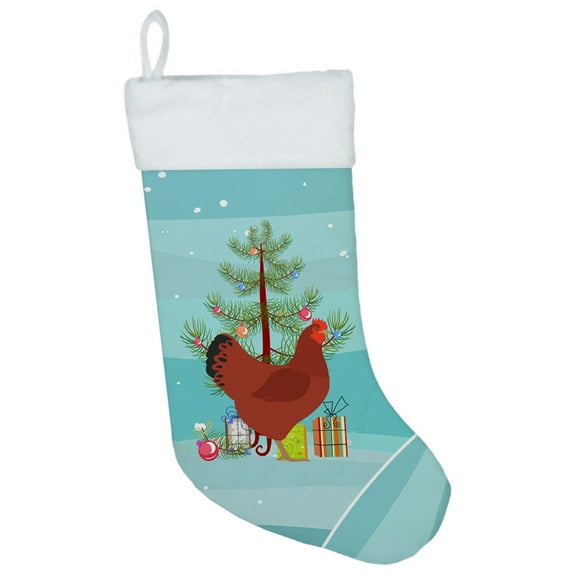 Carolines Treasures BB9210CS Hampshire Red Chicken Christmas Christmas Stocking Large multicolor
