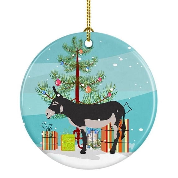 Carolines Treasures BB9211CO1 American Mammoth Jack Donkey Christmas Ceramic Ornament