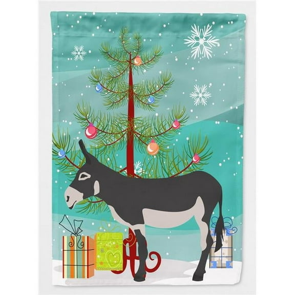 Carolines Treasures BB9211GF Mammoth Jack Donkey Christmas Flag - Garden Size