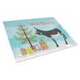 thumbnail image 1 of Carolines Treasures BB9211LCB Mammoth Jack Donkey Christmas Glass Cutting Board Large Teal 12H x 16W multicolor, 1 of 2