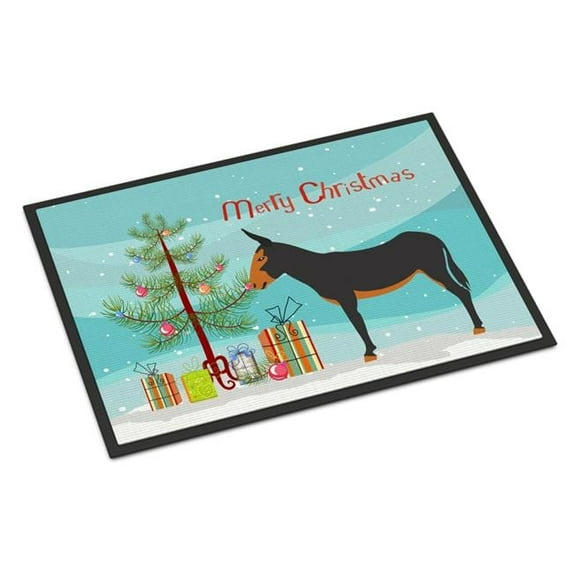 Carolines Treasures BB9222MAT Catalan Donkey Christmas Indoor or Outdoor Mat - 18 x 27 in.