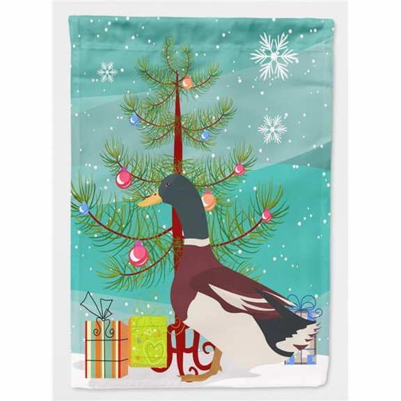 Rouen Duck Christmas Flag Canvas House Size