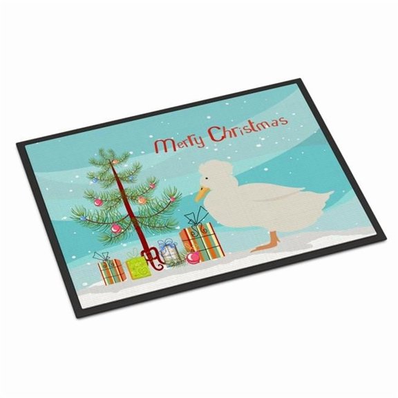 Carolines Treasures BB9224MAT Crested Duck Christmas Indoor or Outdoor Mat - 18 x 27 in.