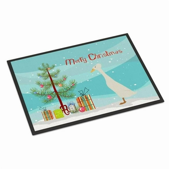 Caroline's Treasures BB9226JMAT Bali Duck Christmas Door Mat, Indoor Rug or Outdoor Welcome Mat 24x36 Doormat , 36"L x