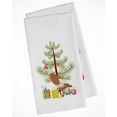 thumbnail image 1 of Carolines Treasures BB9232WTKT Indian Runner Duck Christmas White Kitchen Towel Set of 2 Dish Towels Teal 19 X 25", 1 of 3