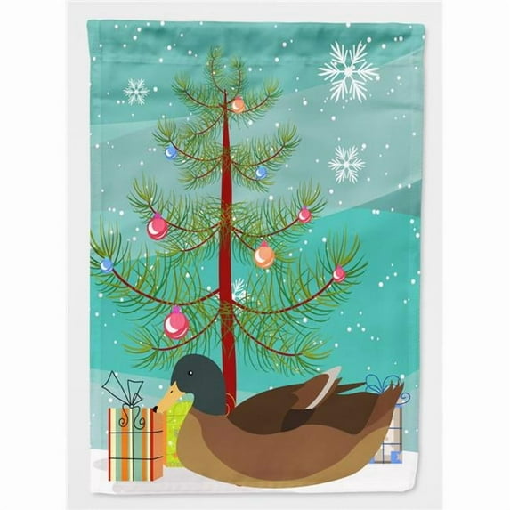 Caroline's Treasures BB9233GF Khaki Campbell Duck Christmas Flag Garden Size , Small, multicolor