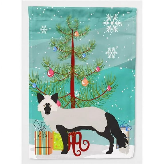 Caroline's Treasures BB9238GF Silver Fox Christmas Flag Garden Size , Small, multicolor