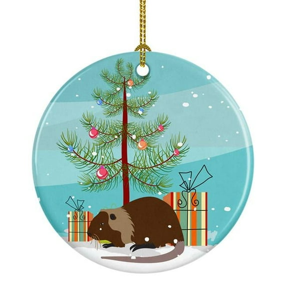 Carolines Treasures BB9246CO1 Coypu Nutria River Rat Christmas Ceramic Ornament