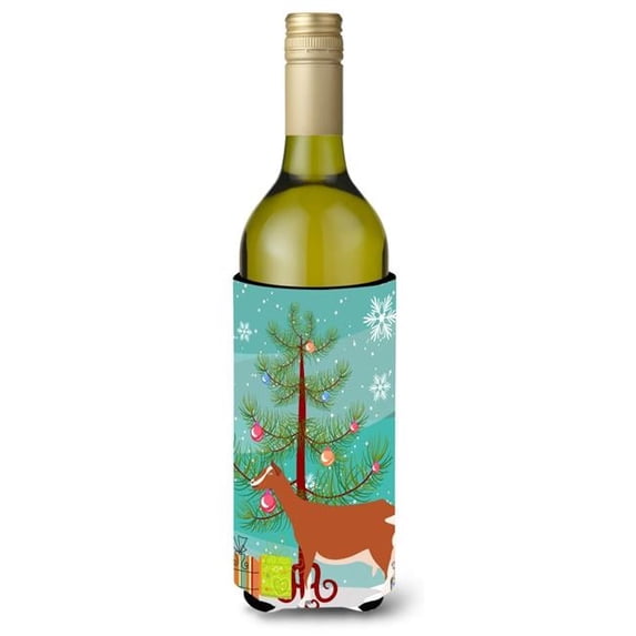 Carolines Treasures BB9248LITERK Toggenburger Goat Christmas Wine Bottle Beverge Insulator Hugger