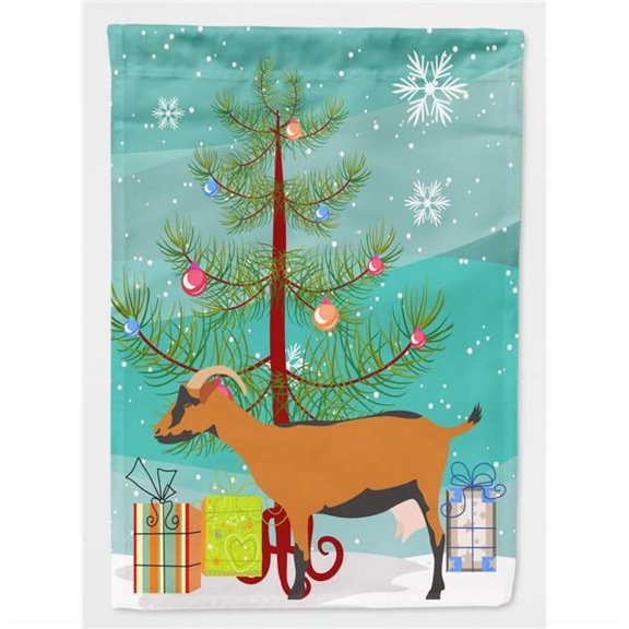 Oberhasli Goat Christmas Flag Canvas House Size BB9255CHF