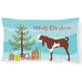 thumbnail image 1 of Carolines Treasures BB9257PW1216 Jamnapari Goat Christmas Canvas Fabric Decorative Pillow, Teal, 12H x16W, multicolor, 1 of 3