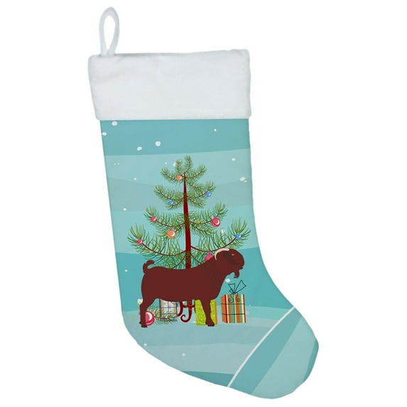Carolines Treasures BB9258CS Kalahari Red Goat Christmas Christmas Stocking Large multicolor