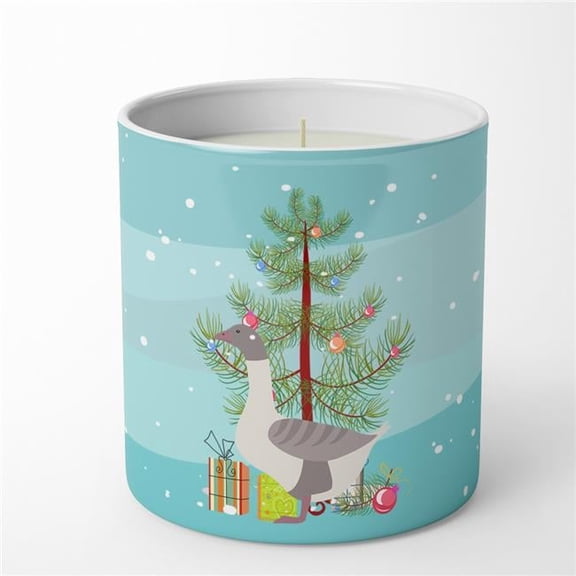 Carolines Treasures BB9268CDL 3.75 x 3.25 in. Unisex Buff Grey Back Goose Christmas 10 oz Decorative Soy Candle, Teal