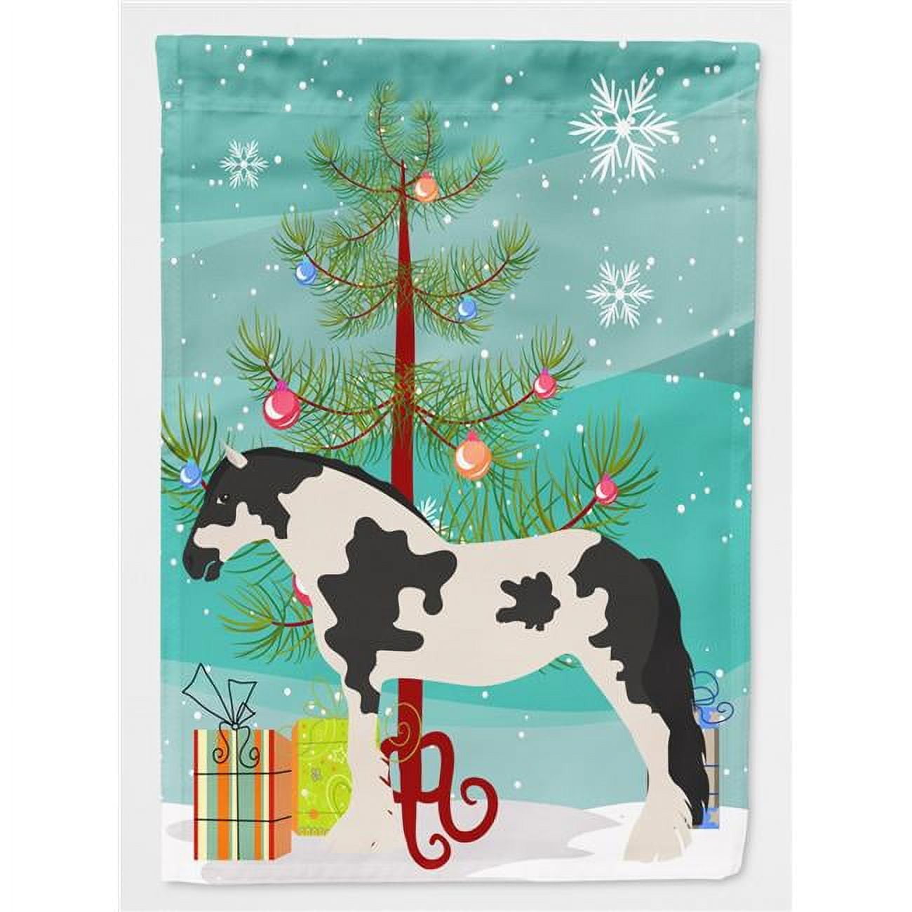 Cyldesdale Horse Christmas Garden Flag
