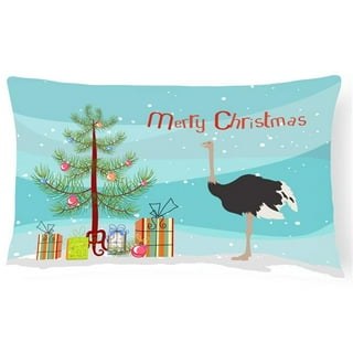 Teal Christmas Pillow