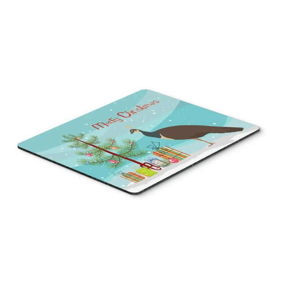 Carolines Treasures BB9294MP Indian Peahen Peafowl Christmas Mouse Pad Hot Pad or Trivet Teal Large multicolor