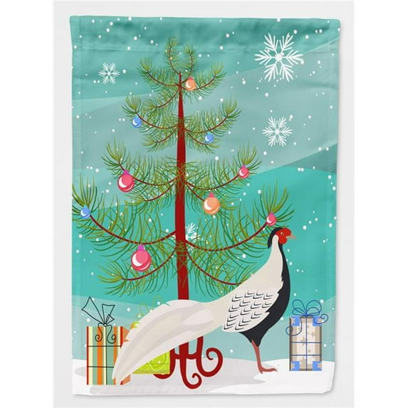 Caroline's Treasures BB9296CHF Silver Pheasant Christmas Flag Canvas House Size , Large, multicolor