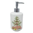 thumbnail image 1 of Carolines Treasures BB9299SOAP 7 x 3.5 in. Unisex American Landrace Pig Christmas Ceramic Soap Dispenser, Teal, 1 of 1
