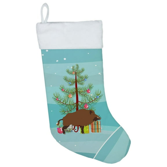 Wild Boar Pig Christmas Christmas Stocking
