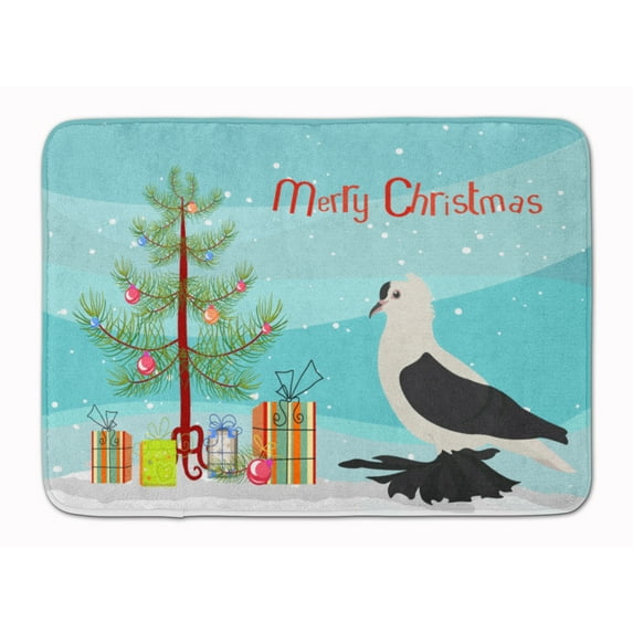 Carolines Treasures BB9313RUG Saxon Fairy Swallow Pigeon Christmas Machine Washable Memory Foam Mat Teal 19 X 27"