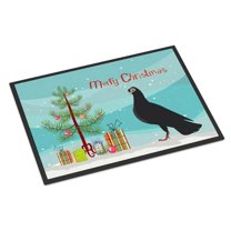Caroline's Treasures BB9314MAT Budapest Highflyer Pigeon Christmas Door Mat, Indoor Rug or Outdoor Welcome Mat 18x27