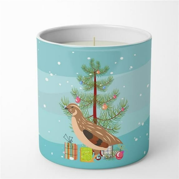 Carolines Treasures BB9322CDL 3.75 x 3.25 in. Unisex Golden Phoenix Quail Christmas 10 oz Decorative Soy Candle, Teal