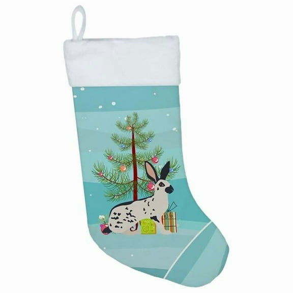 English Spot Rabbit Christmas Christmas Stocking
