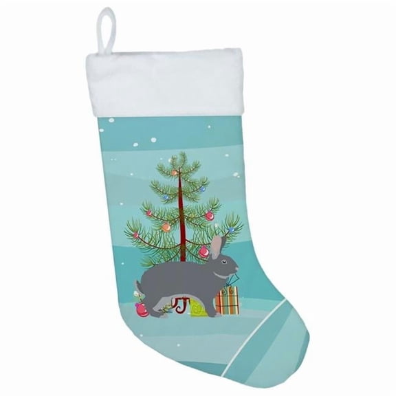 Carolines Treasures BB9333CS Giant Chinchilla Rabbit Christmas Christmas Stocking
