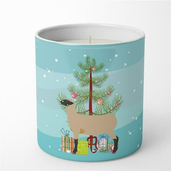Carolines Treasures BB9343CDL 3.75 x 3.25 in. Unisex Hampshire Down Sheep Christmas 10 oz Decorative Soy Candle, Teal
