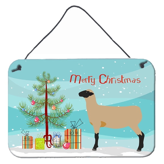 Carolines Treasures BB9343DS812 Hampshire Down Sheep Christmas Wall or Door Hanging Prints