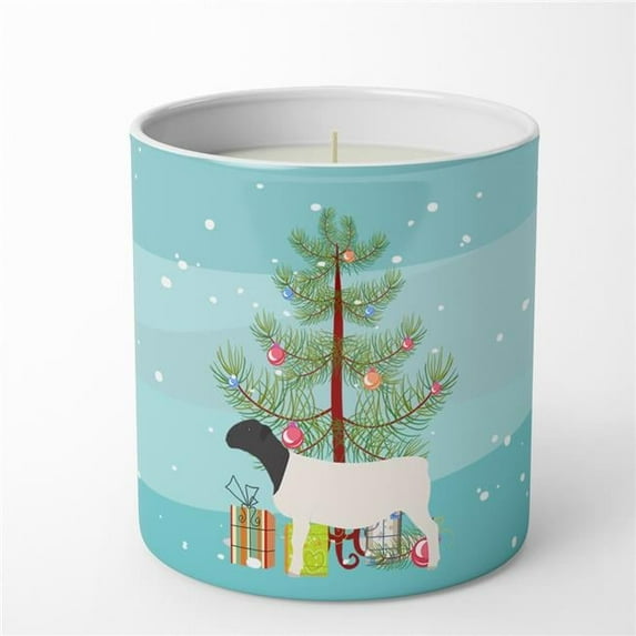 Carolines Treasures BB9345CDL 3.75 x 3.25 in. Unisex Dorper Sheep Christmas 10 oz Decorative Soy Candle, Teal