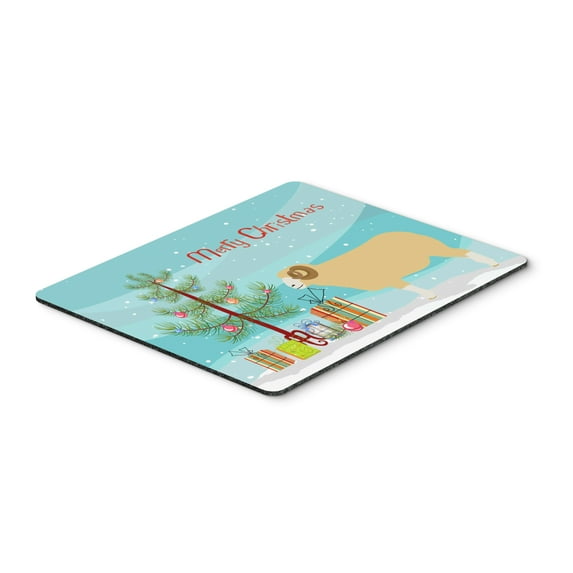 Carolines Treasures BB9347MP Horned Dorset Sheep Christmas Mouse Pad Hot Pad or Trivet Teal Large multicolor