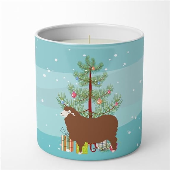 Carolines Treasures BB9348CDL 3.75 x 3.25 in. Unisex Merino Sheep Christmas 10 oz Decorative Soy Candle, Teal