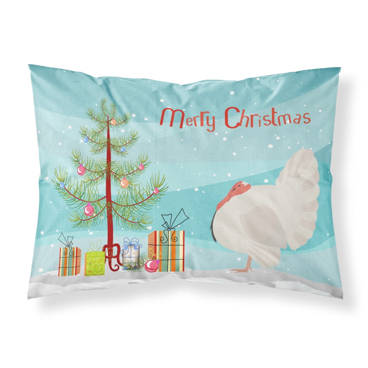 Christmas Turkey Graphic Print Polyester Pillowcase