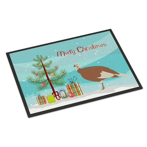 Carolines Treasures BB9351MAT Jersey Buff Turkey Hen Christmas Indoor or Outdoor Mat, 18 x 27 in.
