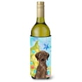 thumbnail image 1 of Carolines Treasures BB9400LITERK Chocolate Labrador Christmas Wine Bottle Beverge Insulator Hugger  Wine Bottle, 1 of 1