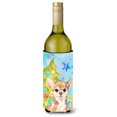 thumbnail image 1 of Carolines Treasures BB9411LITERK Chihuahua Christmas Wine Bottle Beverge Insulator Hugger  Wine Bottle multicolor, 1 of 1