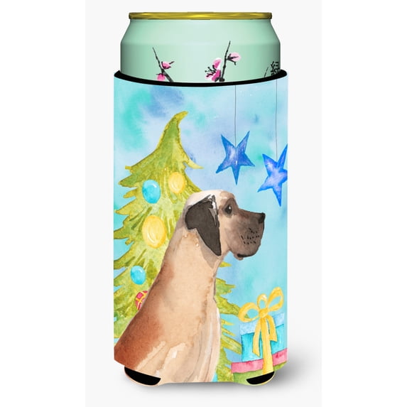 Carolines Treasures BB9419TBC Fawn Natural Great Dane Christmas Tall Boy Beverage Insulator Hugger  Tall Boy multicolor