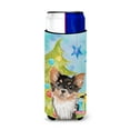 thumbnail image 1 of Carolines Treasures BB9424MUK Long Haired Chihuahua Christmas Michelob Ultra Hugger for slim cans  Slim Can multicolor, 1 of 3