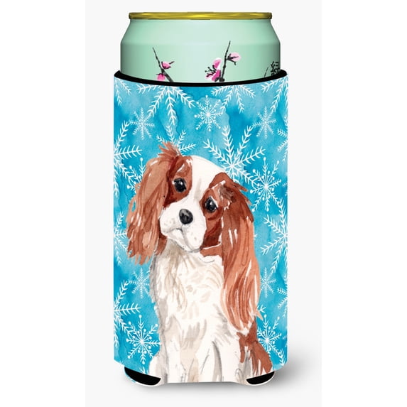 Carolines Treasures BB9428TBC Blenheim Cavalier Spaniel Winter Tall Boy Beverage Insulator Hugger  Tall Boy multicolor