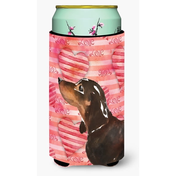 Carolines Treasures BB9475TBC Black and Tan Dachshund Love Tall Boy Beverage Insulator Hugger Tall Boy multicolor