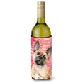 thumbnail image 1 of Carolines Treasures BB9487LITERK Fawn French Bulldog Love Wine Bottle Beverge Insulator Hugger  Wine Bottle multicolor, 1 of 1