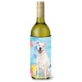 thumbnail image 1 of Carolines Treasures BB9606LITERK White Staffie Bull Terrier Easter Wine Bottle Beverge Insulator Hugger  Wine Bottle, 1 of 1