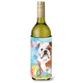 thumbnail image 1 of Carolines Treasures BB9626LITERK English Bulldog Easter Wine Bottle Beverge Insulator Hugger  Wine Bottle multicolor, 1 of 1