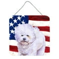 thumbnail image 1 of Carolines Treasures BB9648DS66 Bichon Frise Patriotic Wall or Door Hanging Prints 6HX6W multicolor, 1 of 1