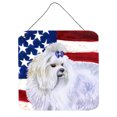 thumbnail image 1 of Carolines Treasures BB9651DS66 Maltese Patriotic Wall or Door Hanging Prints 6HX6W multicolor, 1 of 1
