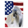 thumbnail image 1 of Carolines Treasures BB9666GF Shih Tzu Patriotic Flag Garden Size  Small multicolor, 1 of 2