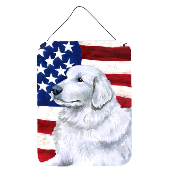 Maremma Sheepdog Patriotic Wall or Door Hanging Prints