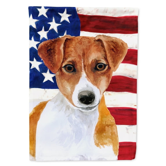 Carolines Treasures BB9689GF Jack Russell Terrier Patriotic Flag Garden Size  Small multicolor